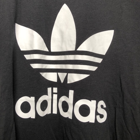 Adidas black trefoil tee NWT - Picture 6 of 8